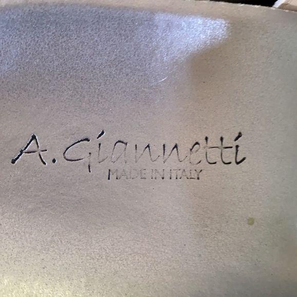 A Giannetti Cork Wedge Sandal 2.5" Heel White Size 8/8.5 - Picture 8 of 9